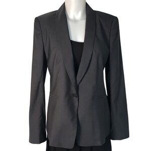 ANN TAYLOR DARK GREY BLAZER SIZE 8